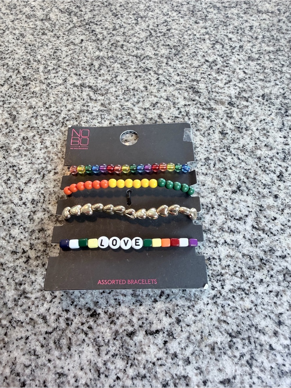 Time and Tru Kids Rainbow Bead Bracelet Set - Multicolor
